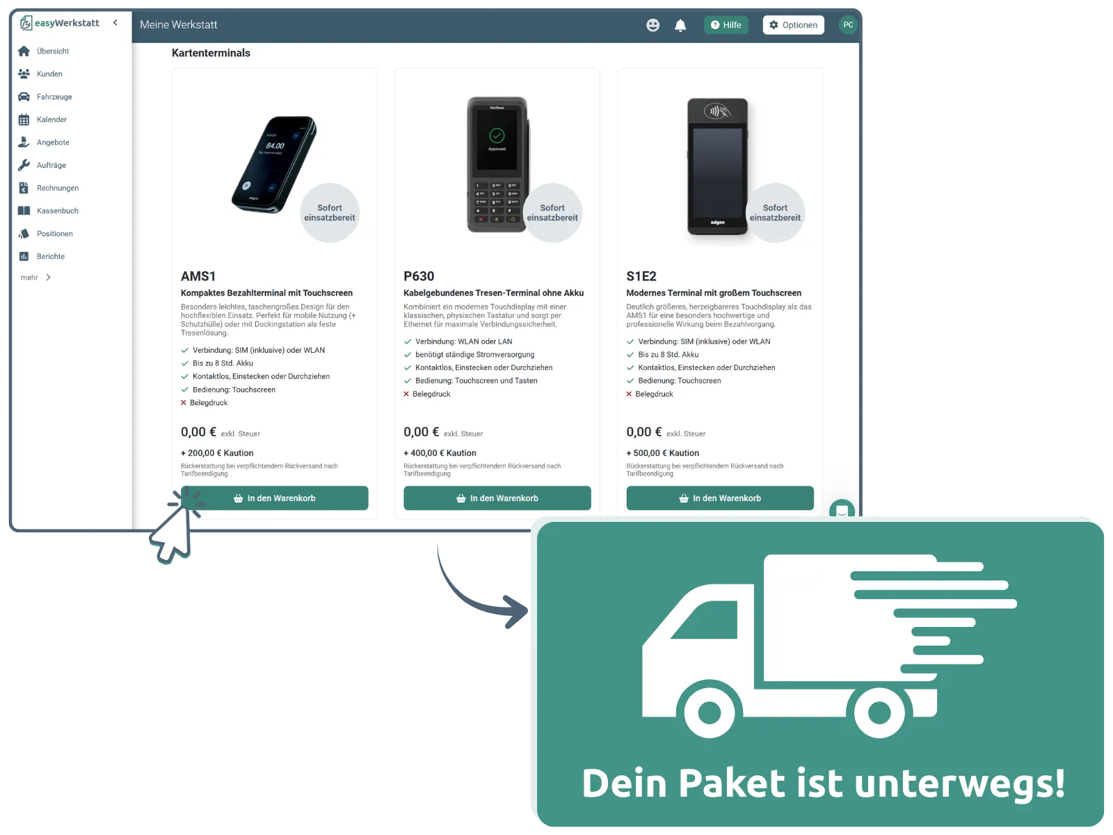 Kartenterminal bestellen
