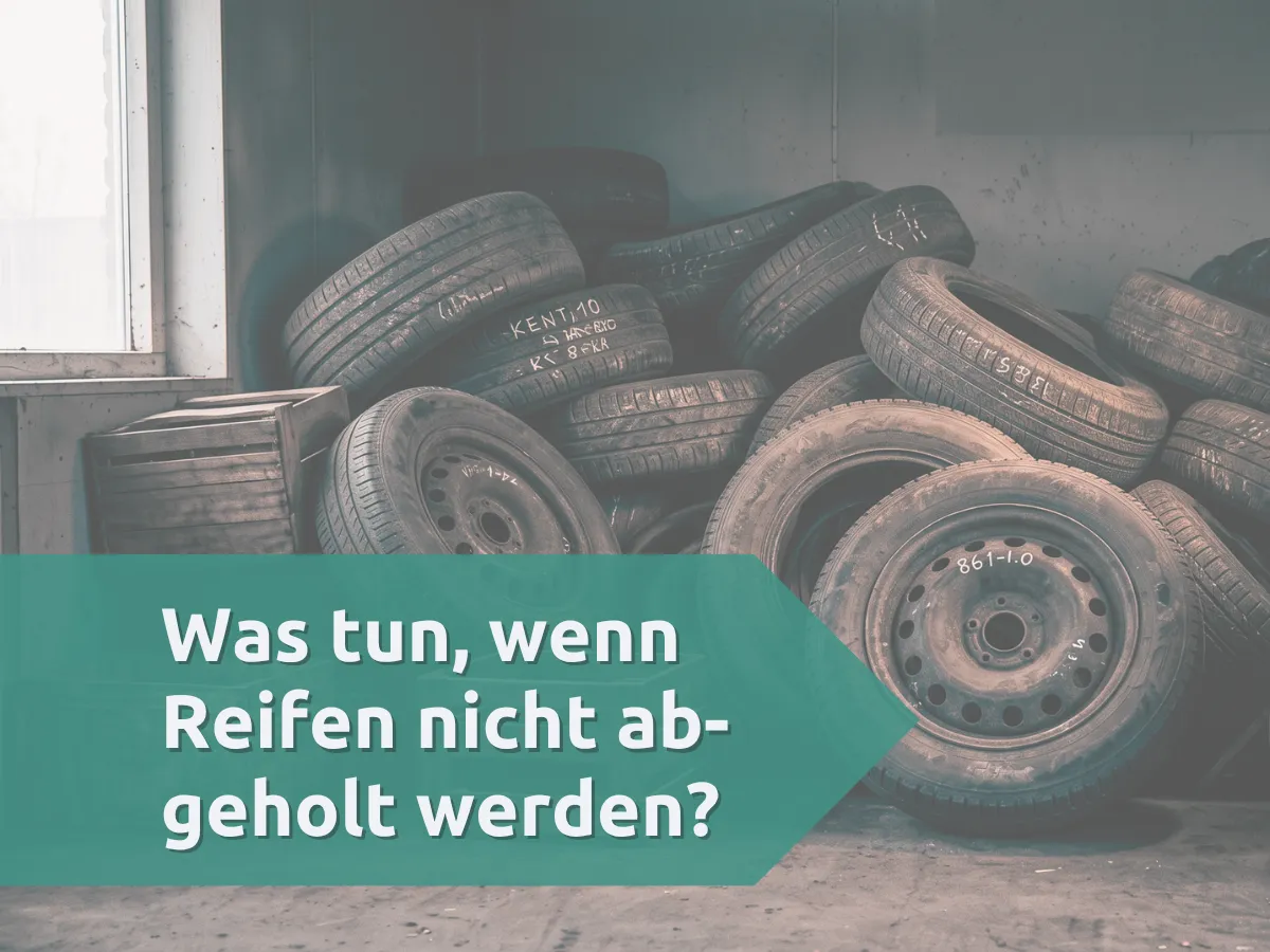 Nicht abgeholter Reifensatz im Werkstattlager
